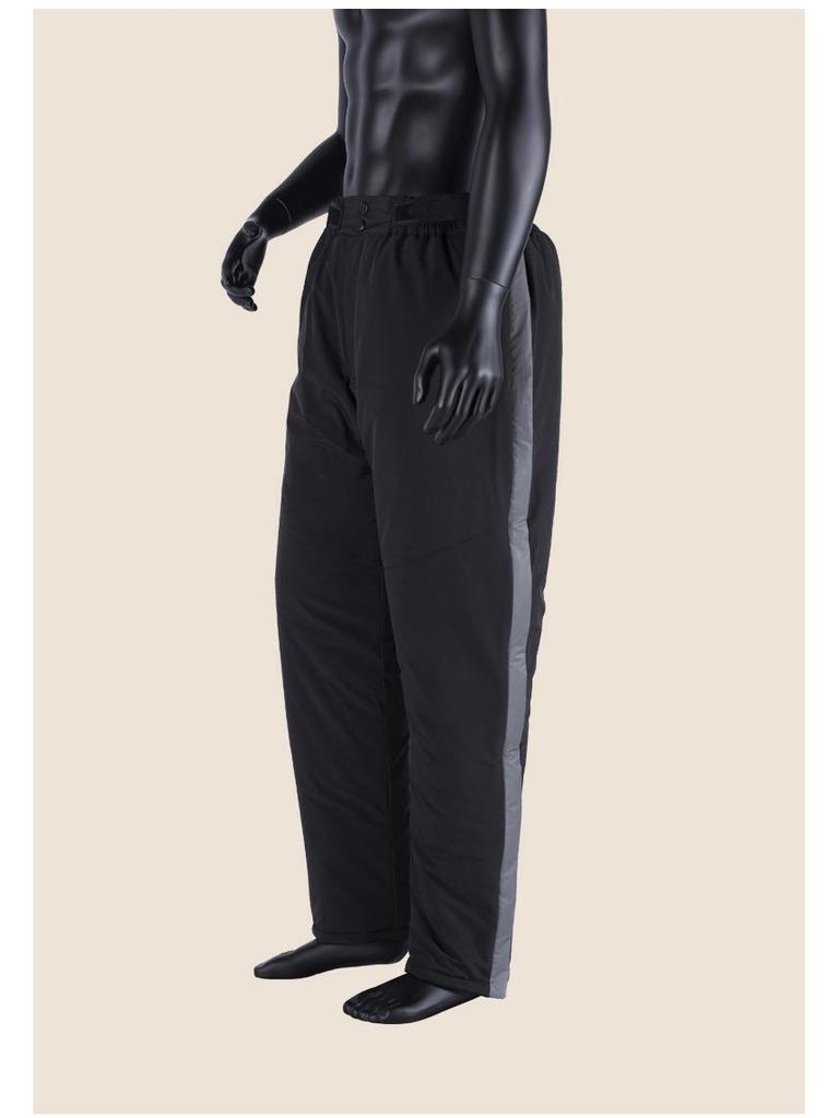 Herren Wasserdichte Winter Baumwollhose mit Doppelreißverschluss - Schnellverschluss, Lockere Passform, Plus Samt, Warm für Outdoor und Angeln.