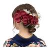 Orchid Hair Accessories for Coming-of-Age Ceremonies, Japanese Weddings, Kimonos, and Yukatas - Tsumami Zaiku Style with U-Pin Attachment, Perfect