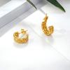 IMI Stainless Steel Multi-Layer Light Luxury Titanium Earrings for Women YE279