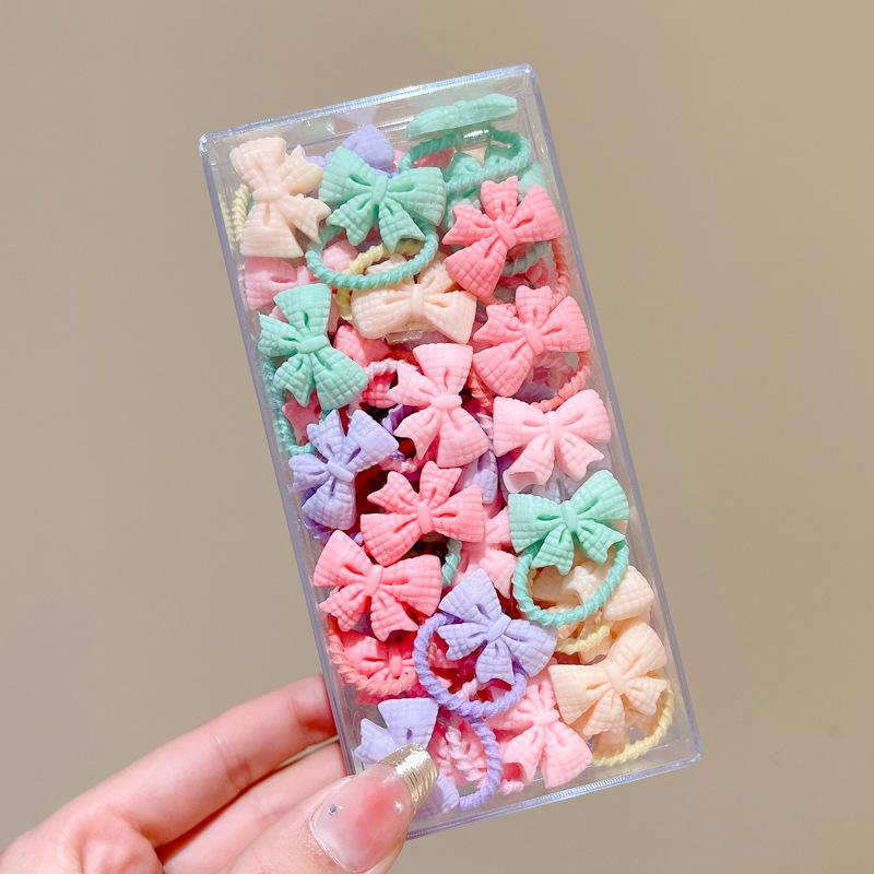 10-30PCS/Set, Cute Cartoon Animals, Hair Bands, Girls, Elastic Rubber Band, Headwear, Hair Accessories