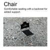 Outdoor Camping Fishing Sketching Chair Foldable Aluminum Alloy Chair Portable Chair With Backrest