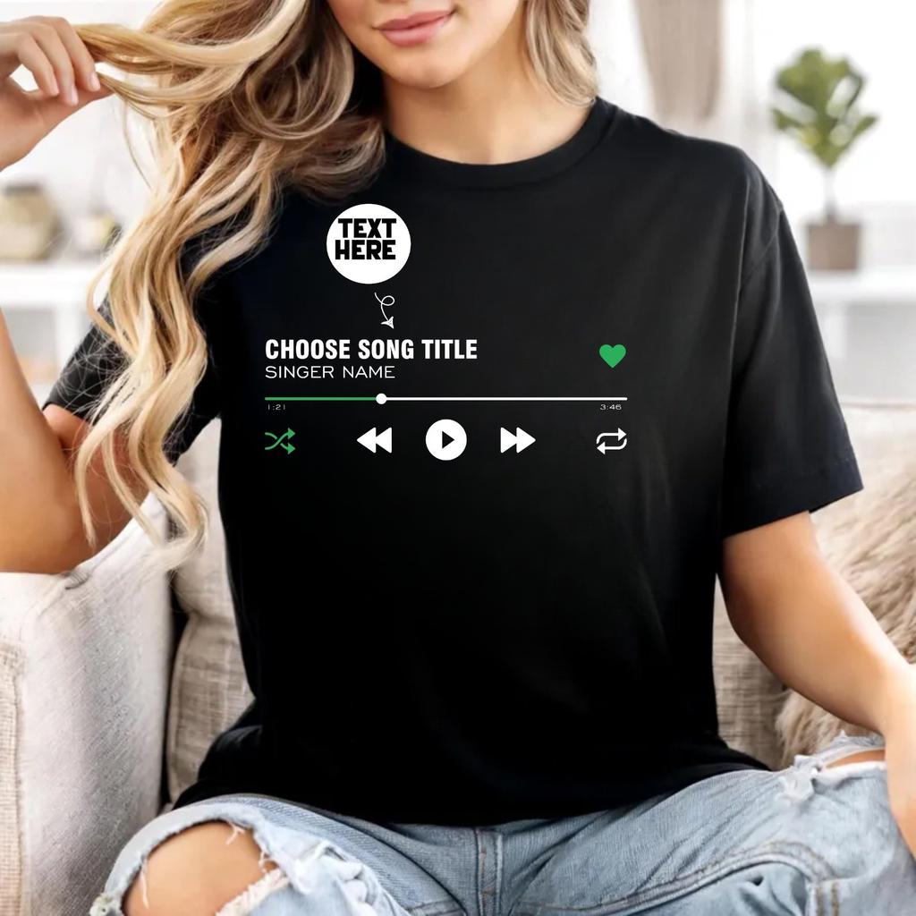 Custom Band Merch Style TShirt Your Favourite Song Artist Unisex Tee