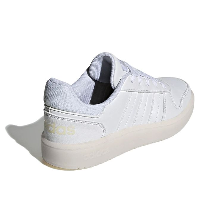 Adidas Neo Hoops 2.0 K Casual Durable Breathable Low-Top Kids Skate Shoes Pure White Kids Sneakers H01540