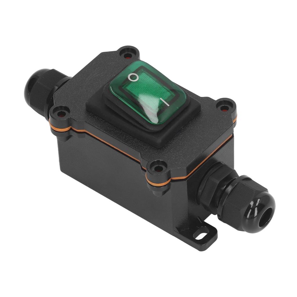 4 Pin 2 Position Inline Cord Switch with Rocker Button IP65 Waterproof On Off Outdoor Toggle Switch