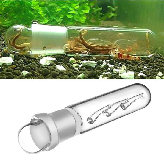Glas 3-Loch Aquarium Schädlingfänger Aquarium Planarien Egel Wurmfalle Reiniger