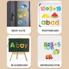 Kids Letters Numbers Animal Vehicle Refrigerator Sticker Magnetic Cognitive Matching Puzzle Educational Toys For Children