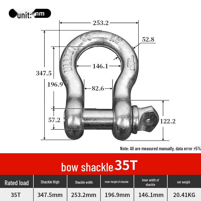 

Jun Ding Ying 35-Ton High-Strength Bow Shackle
