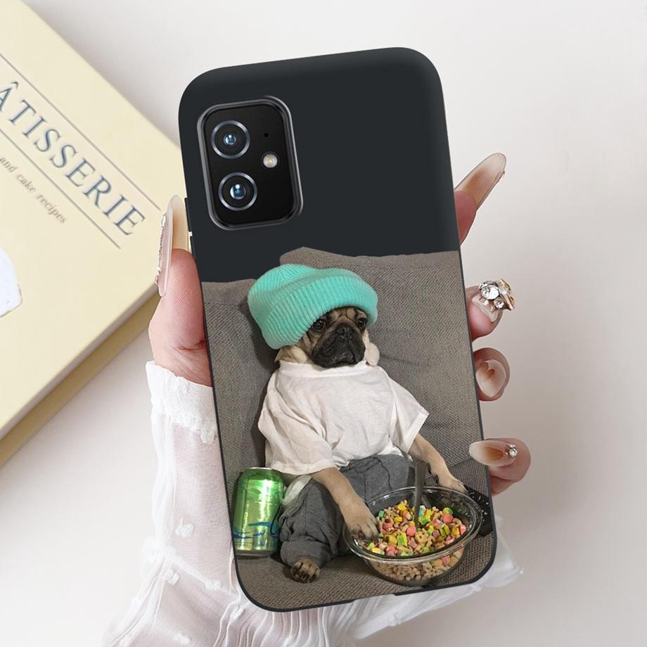 Per Custodia ASUS ZENFONE 8 ZS590KS Astronauta Drago Animali Cartoni Animati Stile Cool Silicone Morbido Copertura Nera per Telefono Per ASUS ZS590KS Borsa
