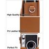 Skórzany futerał na aparat błyskawiczny ze skóry PU, odporny na wstrząsy pokrowiec fotograficzny do Fujifilm Instax mini EVO