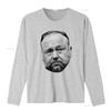 ALEX JONES Face Original Art T Shirt for Men Unique Design High Quality Print Vintage Washed Slightly Designer Clothes Fashion