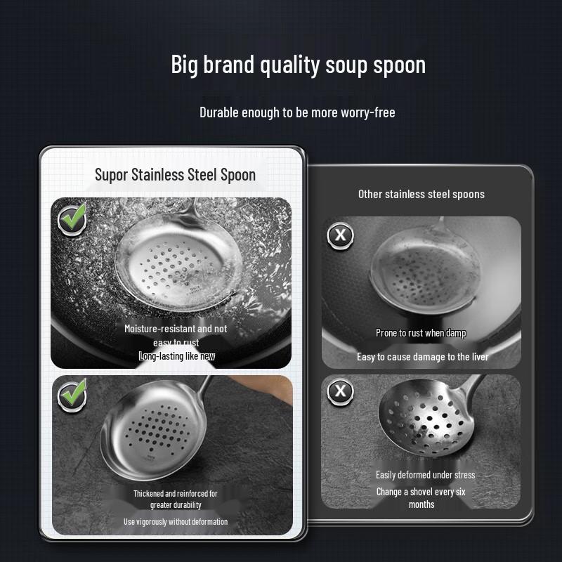 COOKER KING 316 Stainless Steel Rosewood Handle Strainer