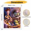 Disney Digital Oil Painting Art Kit Toy Story Woody Buzz Lightyear Handmade Coloring Painting Home Decor