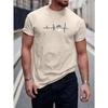 Simple Graphic T Shirts For Men Clothing Fashion Summer Short Sleeve 3D Printed T-shirts Casual Streetwear Oversized T-shirts