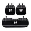 Car Seat Cushion Winter Warm Thick Plush Bow Tie Car Seat Cover Pad Universal Seat Supports Lumbar Support Pillow Car Headrest
