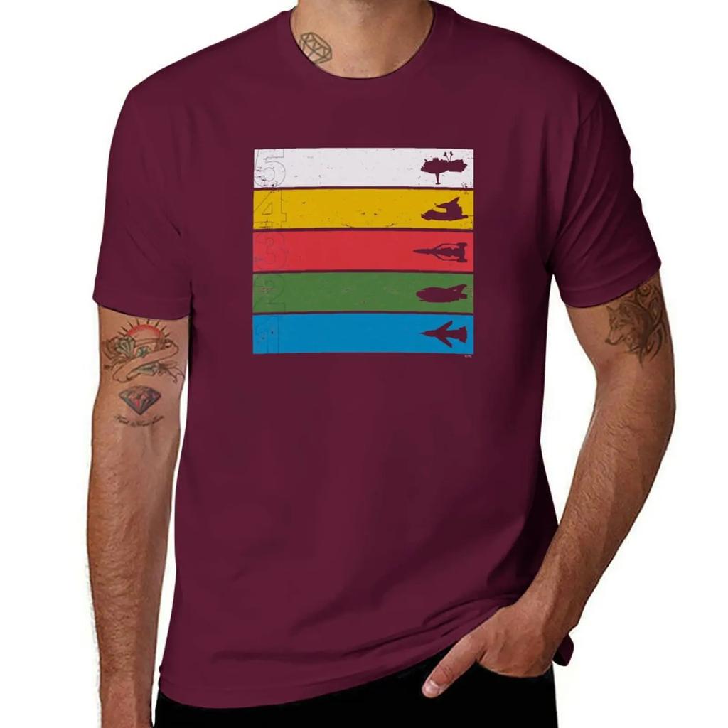 Thunderbirds Classic - Birds Silhouettes on Stripes T-Shirt cute tops plus size tops fitted t shirts for