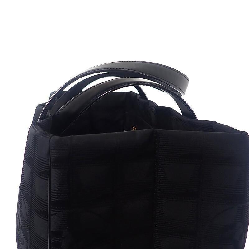 Chanel A15991 Tote Bag Black Nylon/leather Women