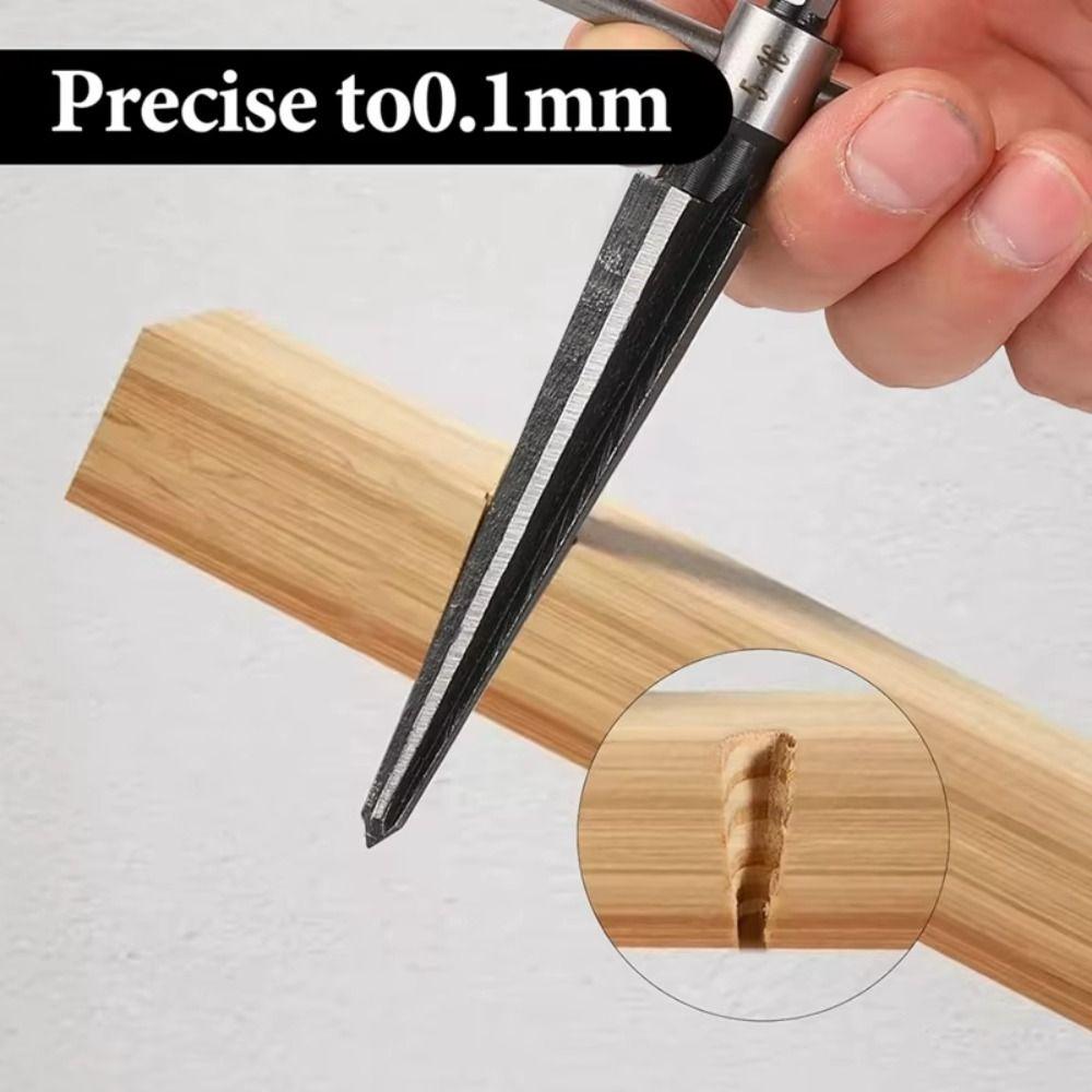 Chamfer Tapered Reamer Tool Carbon Steel Metal Hole Opener Taper Reamer Set  Hand Reamer Tool