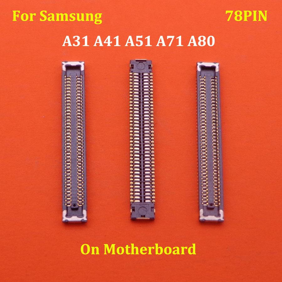 2-10PCS LCD Display Screen FPC Connector Port On Mainboard / Flex Cable For Samsung Galaxy A31 A315F A41 A51 A515F A71 A80