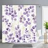 Green Plants Eucalyptus Leaves Shower Curtain Natural Watercolour Leaves Tropical Botanical Patterns Bath Curtain Bathroom Decor