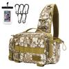 Fischerei Schulter Große Tackle-Tasche für Run and Gun Enthält 5 Karabiner und eine Wasserdichte Smartphone-Hülle nda-Stil Tasche, Tasche, Multifunktional,