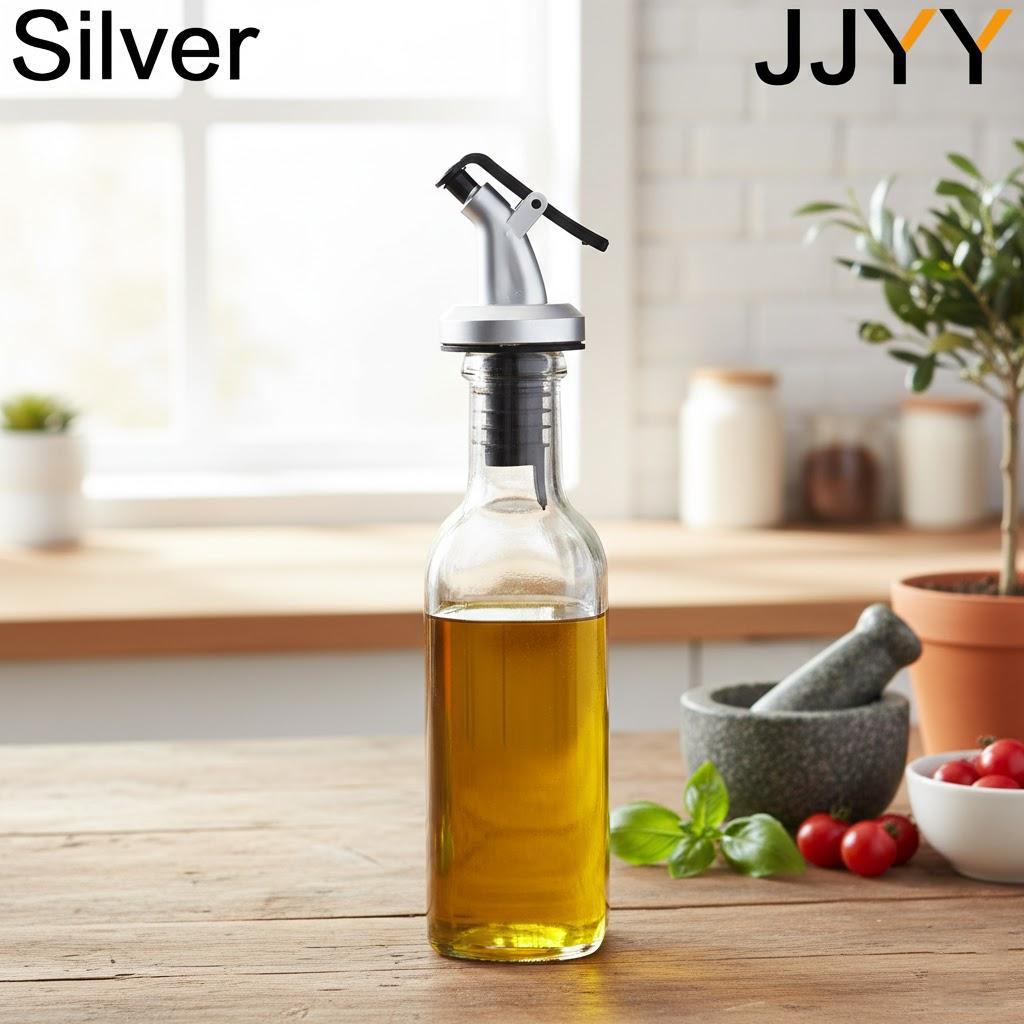 

Olive Oil Bottle Sprayer Spout Wine Pourer Flip Top Stopper Kitchen Tools Bar Accessories 1PC серебряный