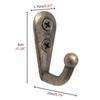 10 Stück Retro-Haken, europäischer Mini-Haken, Bronze-Verschluss, Kleiderbügel für Kleidung, Schlüssel, Hut, Handtuch, Robe