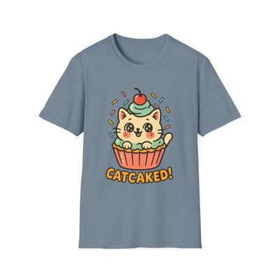 Unisex Softstyle T-Shirt Cupcake Katze Wrapper Frosting Lustig Dessert