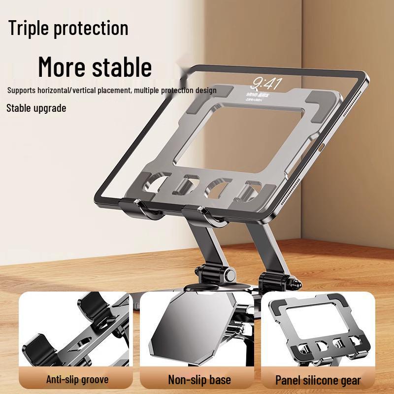Foldable Aluminum Laptop & Tablet Stand with Heat Dissipation
