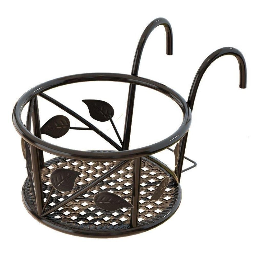 Metal Flower Pots Stand Simple Potted Plant Rack Patio Garden Hanging Basket  Bedroom