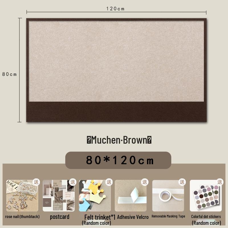 Self-Adhesive Felt Wall Sticker for Photos and Messages