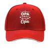 Gorra de esponja de impresión OPA tendencia de moda casual ligera transpirable cómoda tamaño ajustable unisex gorra de béisbol sándwich
