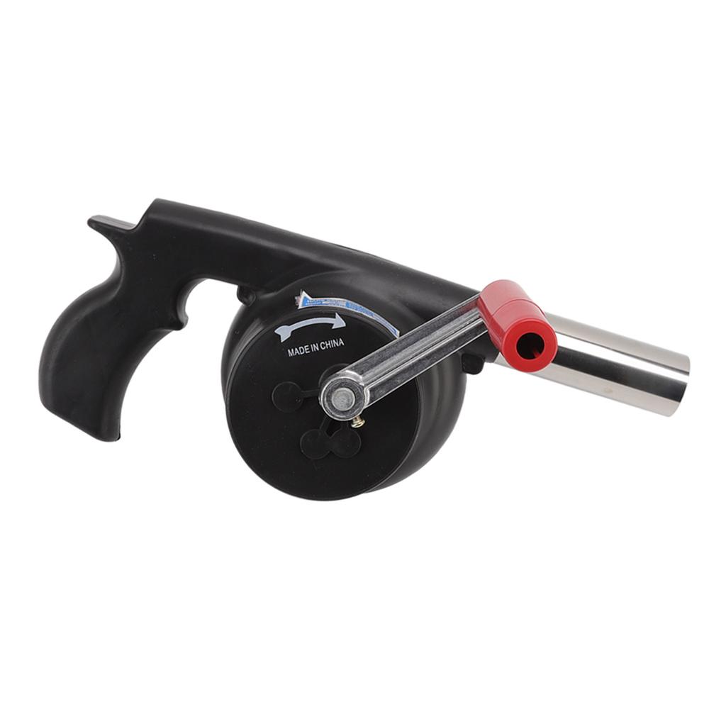 Handkurbel-Grillgebläse Leichtes Tragbares ABS-Barbecue-Gebläse für Camping Picknick Kamin