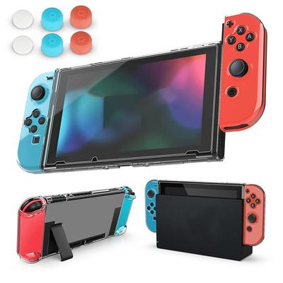 Transparente PC Hartschale Schutzhülle für Nintend Switch Konsole Joy-Con Controller Transparenter Ganzkörperschutz