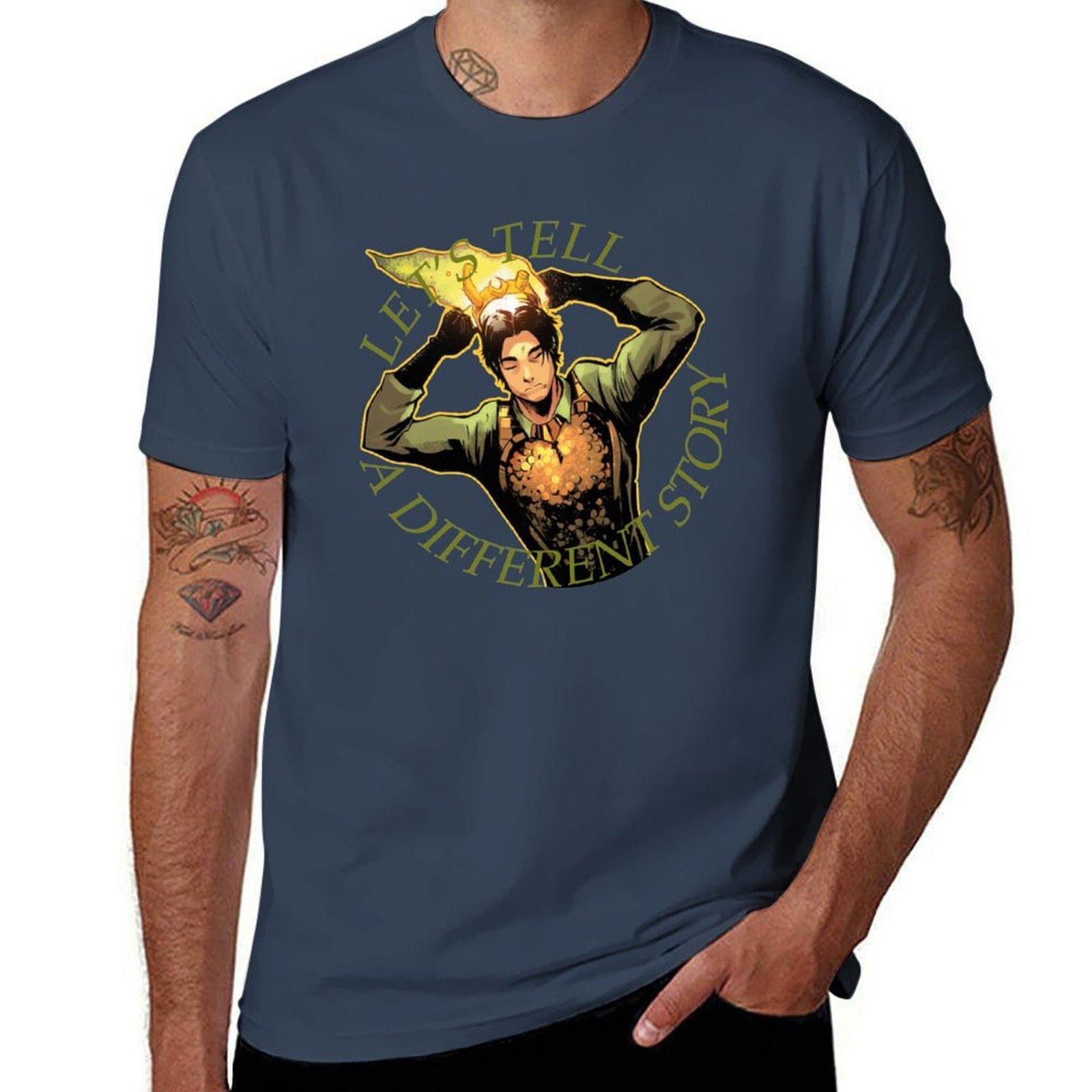 LETS TELL A DIFFERENT STORY TShirt Work Utility Short Sleeve Shirt S