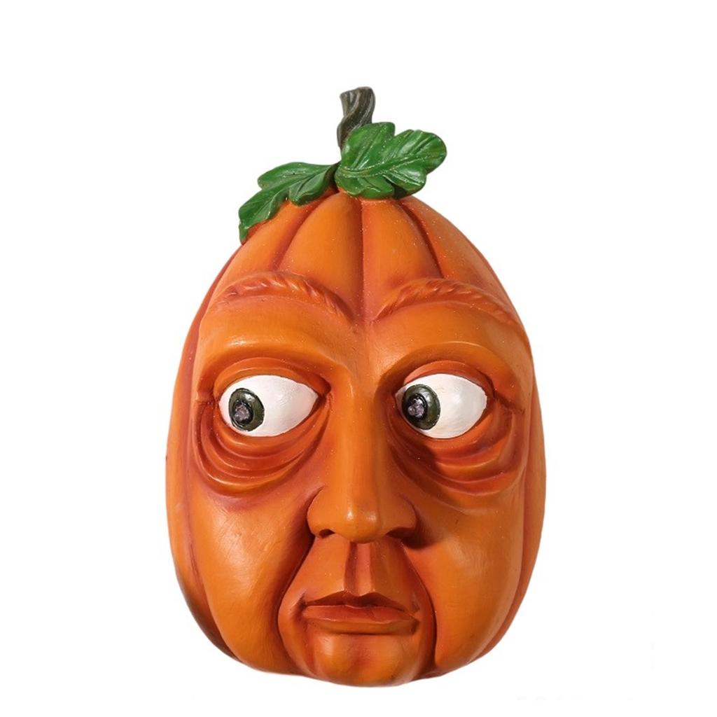 Halloween Jack-o'-lantern Decorations New Resin Luminous Wall Elves Beautiful Scene Decoration Props(bring Two AA Batteries)