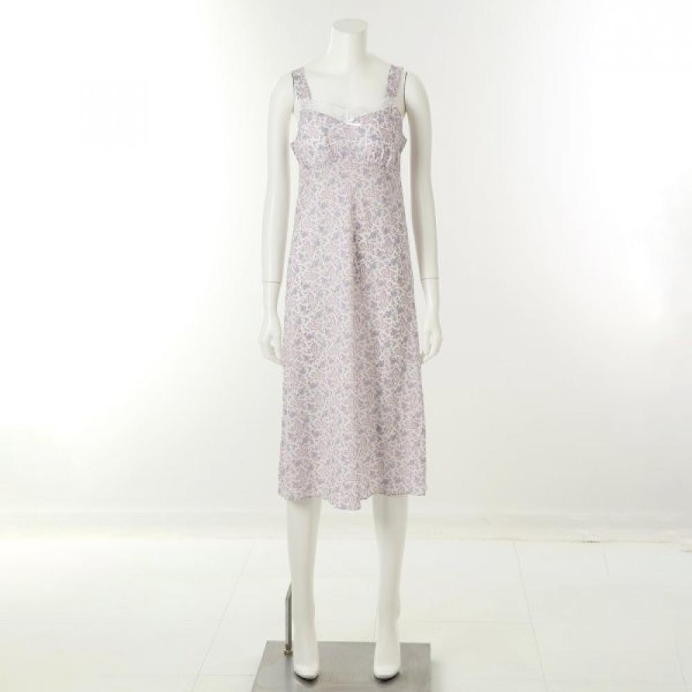 Venus Dress Gown Paisley Print Vgna207b Ivory/85