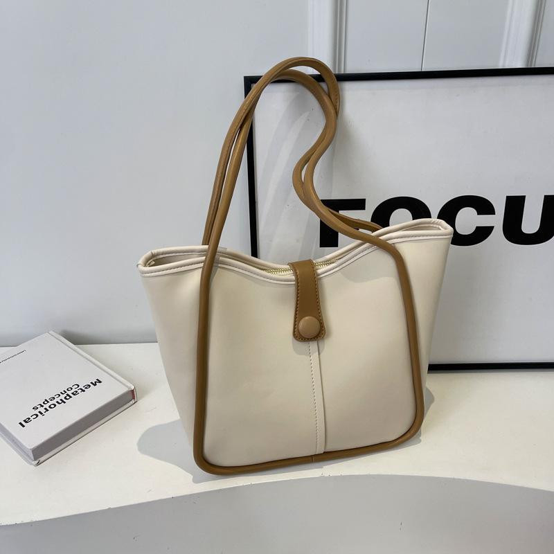 Premium Texture Versatile Commuter Bag Women's 2025 Spring New Large-capacity Simple Casual Shoulder Tote Bag Women