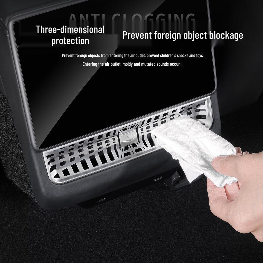 Tesla Model 3/Y Rear Air Vent Protection Cover