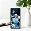 B-Black C-Clover N-Noelle S-Silva Phone Case For Samsung Galaxy A73,A72,A71,A70,A53,A52,A51,Soft Silicone Black Cover