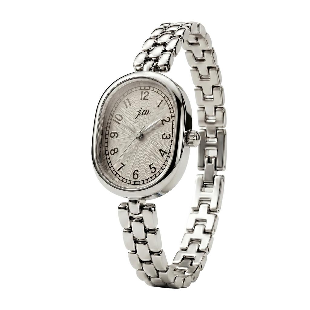Orologio da Donna Classico al Quarzo con Cassa in Lega Dorata e Quadrante Decorativo per Accessori di Moda