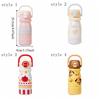 Leak-Proof Insulated Cup Large Capacity Cartoon Straw Cup Creative Double Drink Cup  School