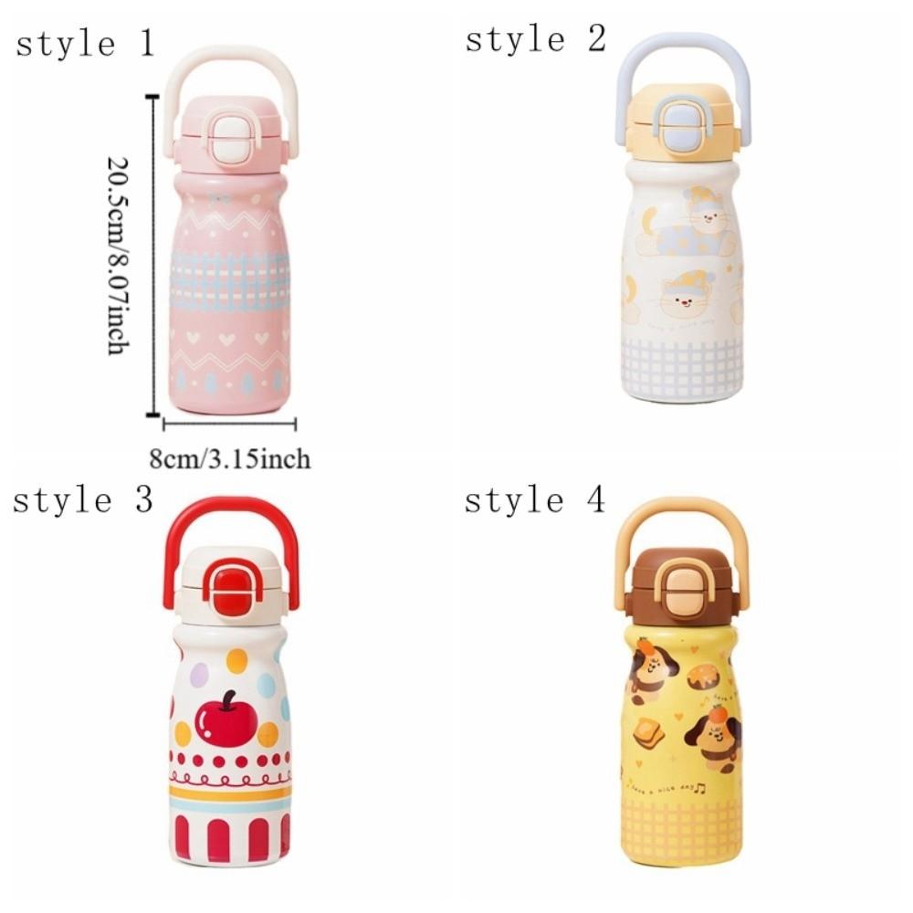 Leak-Proof Insulated Cup Large Capacity Cartoon Straw Cup Creative Double Drink Cup  School
