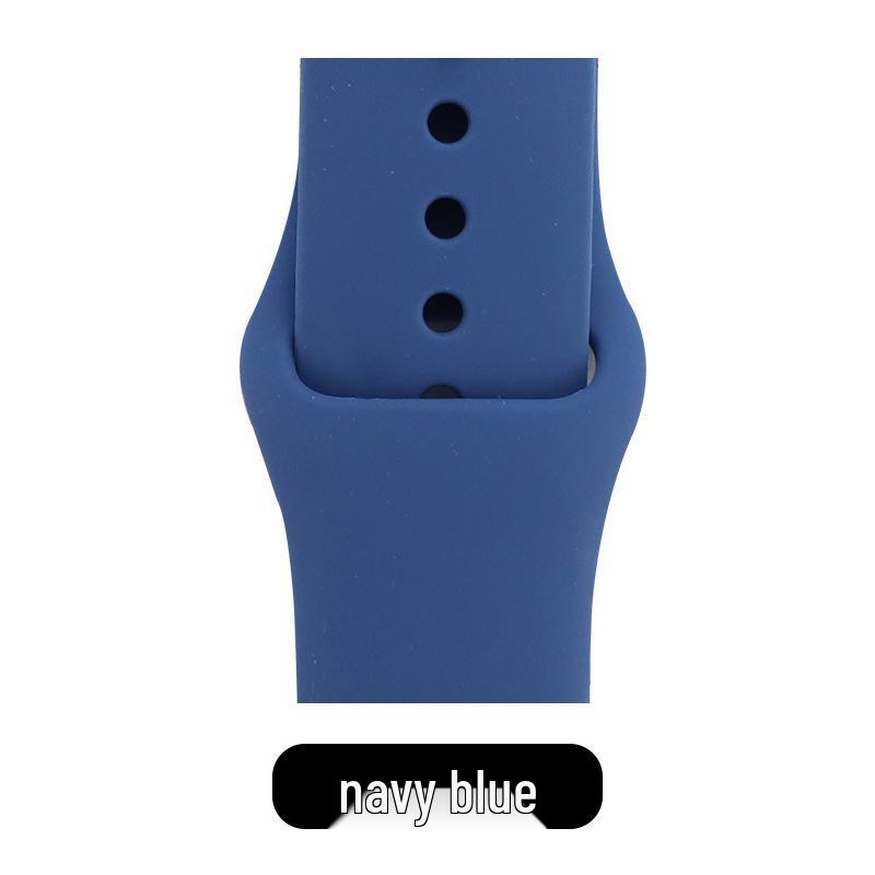 Apple Classic Solid Silicone Strap for iWatch 9/Ultra – Durable Solid Color Band