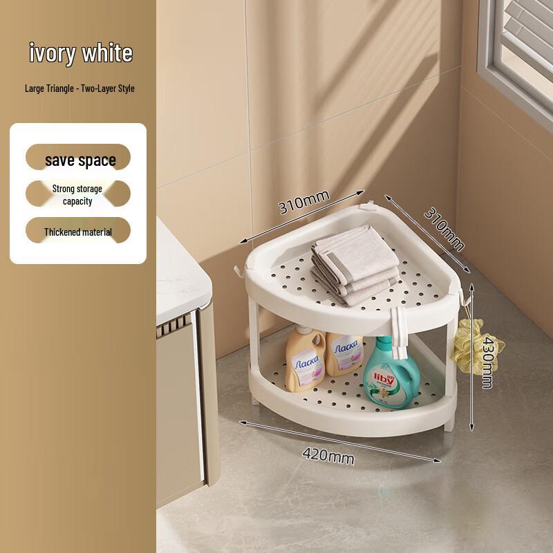 Угловая полка для хранения вещей в ванной комнате