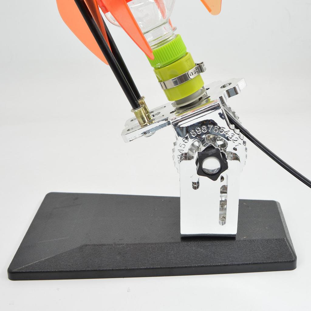 Water Rocket Kit: Science Experiment Materials with Nozzle, Parachute, Launcher, and Tail