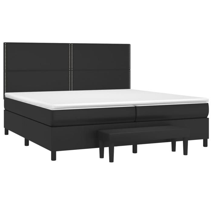 VidaXL Slat Bed Base with Mattress, Upholstered Bed with Headboard, Double Bed, Adult Bedroom Bed, Modern, 3137623