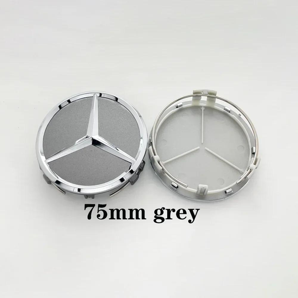 C200 E300 2026 Hot 4pcs Car Wheel Center Logo Hub Cap For Mercedes Benz W204 W211 W205 W213 W203 C218 A207 C117 CLA CLS E Class