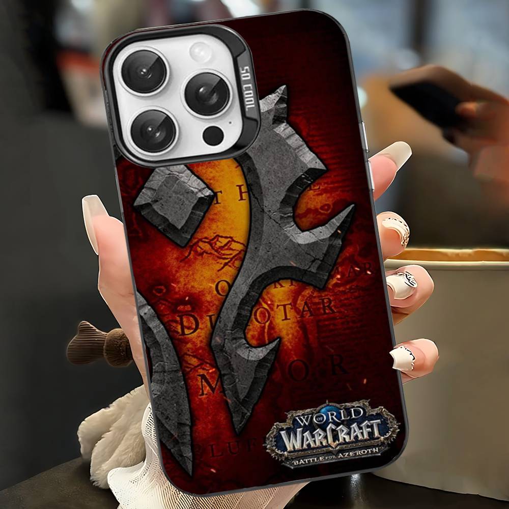 Game World Of Warcraft Phone Case For IPhone 17 16 15 14 13 12 11 Pro Max Plus Pro Colorful Shell