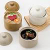 Zhaoran 600ml Ceramic Double-Boiler Stew Pot with Lid