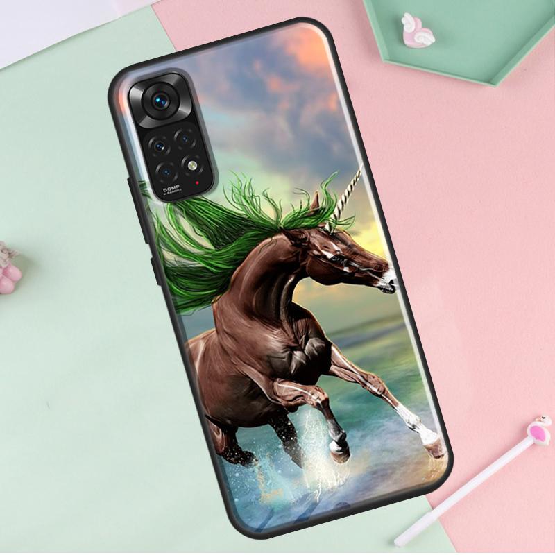 Malba zvířete koně Kryt pro Redmi Note 12 Pro Plus Pro Redmi Note 10 8 9 11 Pro 12S 11S 10S 9S 9C 10C 12C Pouzdro